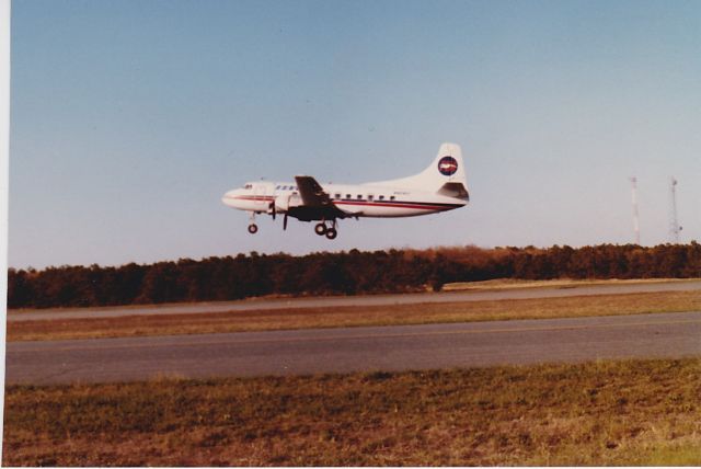 MARTIN 404 (N40413) - Martin 404 taking off from HYA-approx 1983