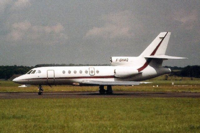 Dassault Falcon 50 (F-GHAQ) - Seen here in Jun-91.br /br /Reregistered N149MD 10-May-95,br /then N1971R in May-96,br /then N198M 22-Apr-98,br /then N198MR 8-Mar-99,br /then N950CL 17-Apr-15.