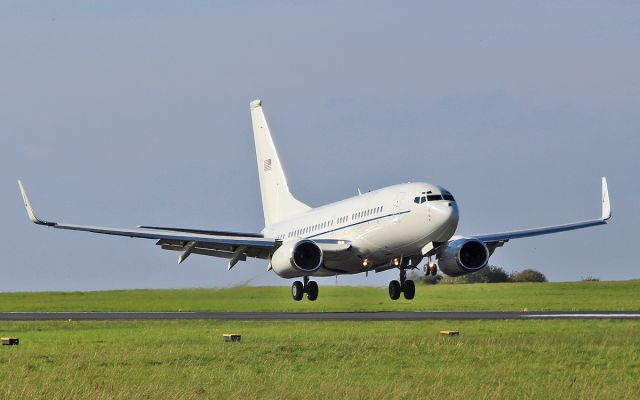 02-0201 — - boxer43 usaf c-40c 02-0201 about to land at shannon 13/10/16.