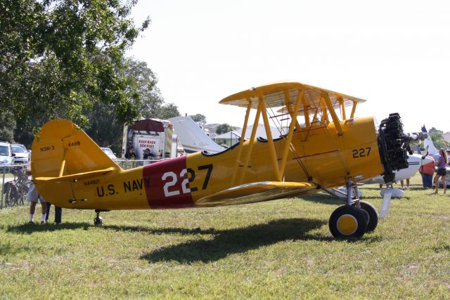 N44821 — - Naval Aircraft Factory N3N Canary (N44821) sits on display at Buchan Airport