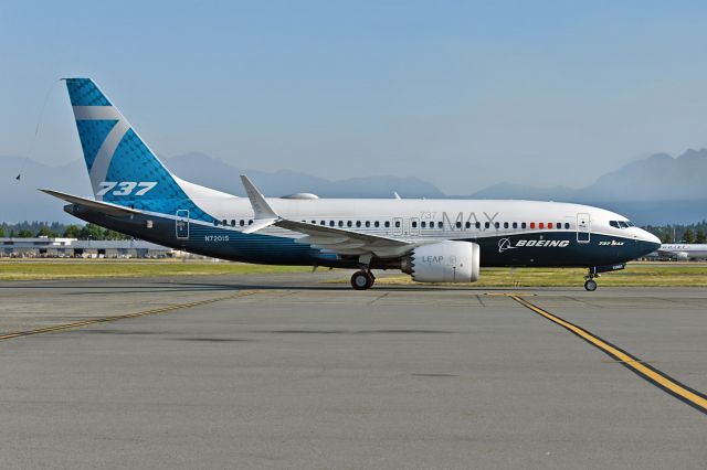 Boeing 737 MAX 7 (N7201S) - Boeing sent this plane to pick up European Union Aviation Safety Agency official for MAX flight testing