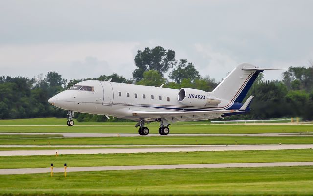 Canadair Challenger (N548BA) - rwy 23 departure @KUGN.