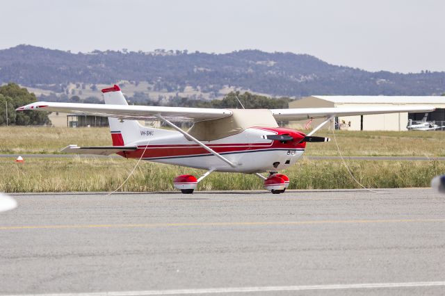 Cessna Skyhawk (VH-SHU) - Cessna 172N Skyhawk II (VH-SHU) parked on the tarmac Wagga Wagga Airport.