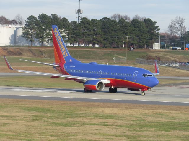 Boeing 737-700 (N435WN) - Taken at airport overlook Dec. 1, 2013