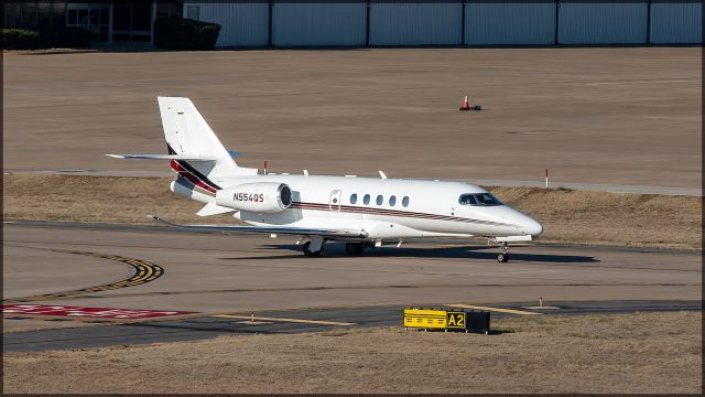 Cessna Citation Latitude (N554QS) - Netjets Citation Latitude taxiing at Dallas Love Field.