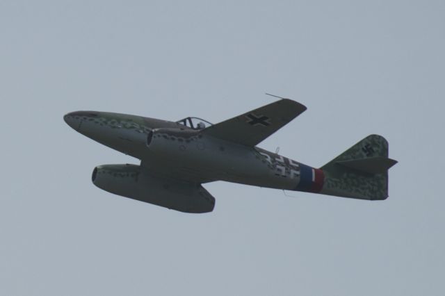 Experimental 200kts (N262MF) - Messerschmitt Me-262 Schwalbe over flies Warbirds over the Beach at Virginia Beach Virginia on Saturday, 16 May 2015.