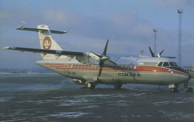 Aerospatiale ATR-42-300 (OY-CIA) - scanned from postcardbr /cimber air
