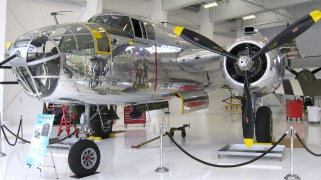 North American TB-25 Mitchell (N25GL) - B-25 Mitchell bomber on display at new Lyon Air Museum