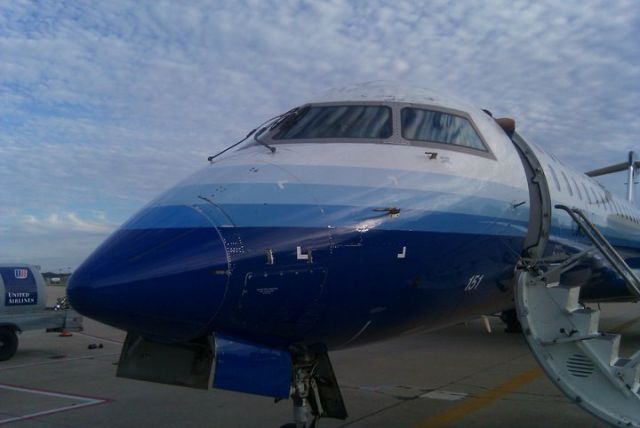 Canadair Regional Jet CRJ-700 (N151GJ) - Lucky me I was there when this plane arrived at ORF due to a diversion