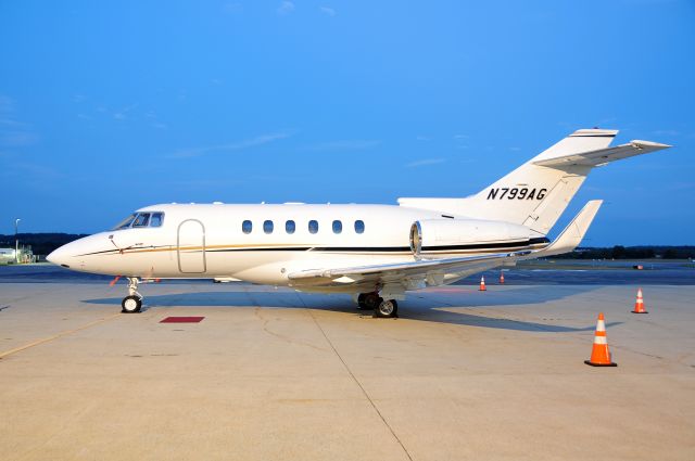 Hawker 800 (N799AG) - Seen at KFDK on 8/2/2010