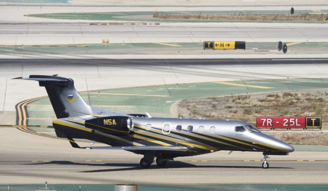 Embraer Phenom 300 (N5A) - Taxiing to parking at LAX