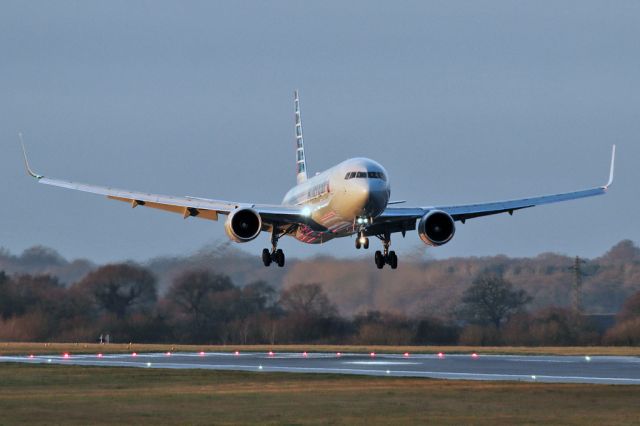 BOEING 767-300 (N338AA) - AA734 arriving from PHL.  In January 2020 this service started operations with the B787-8