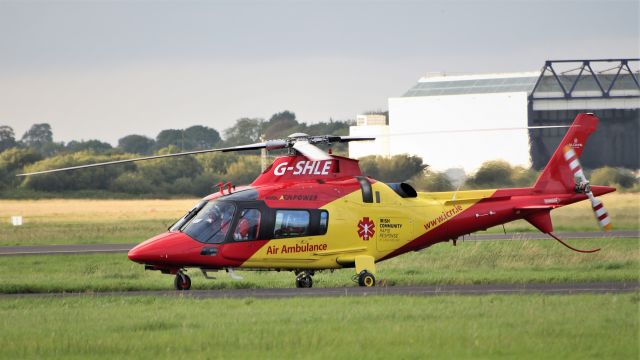 G-SHLE — - irish community rapid response (icrr) agusta a109 g-shle at shannon 28/8/19.