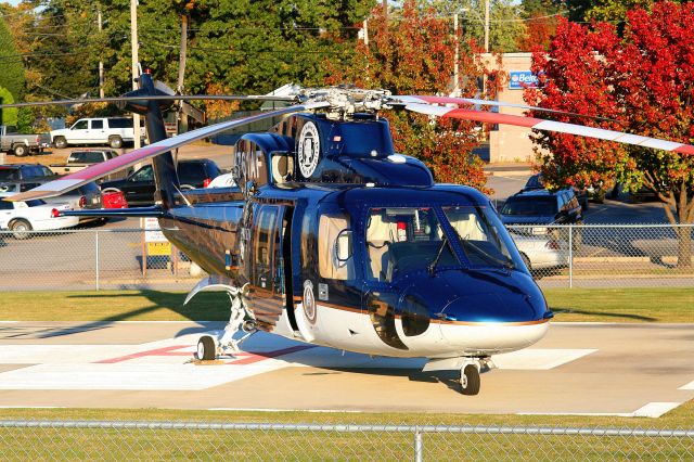 Sikorsky S-76 (N761AF) - Angel Flight 1 sits on the helipad waiting to transport a patient to Arkansas Childrens Hospital in Little Rock.