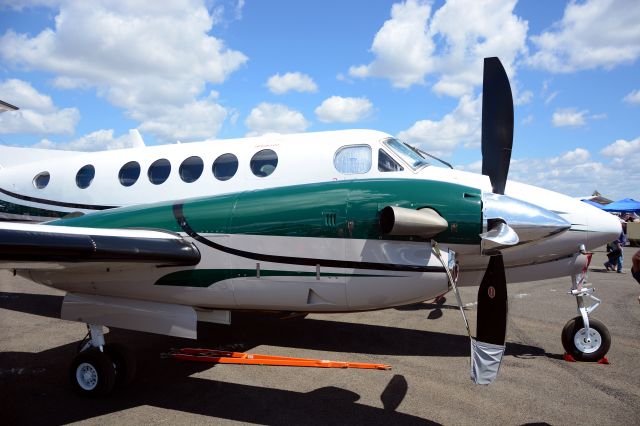 Beechcraft Super King Air 200 (VH-FKB) - Wellcamp Airport open day 28/9/2014