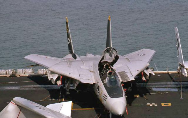 AZY222 — - USS Nimitz "Jolly Rogers" Tomcat of VF-84. AJ-222 was briefly in the movie "The Final Countdown" released in 1980