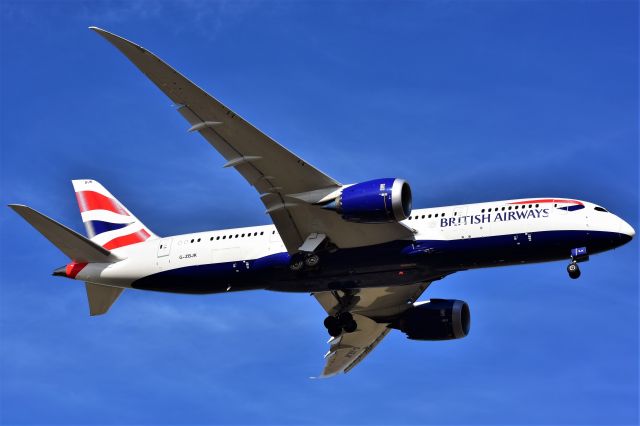 Boeing 787-8 (G-ZBJK) - British Airways Boeing 787-8 Dreamliner arriving at YYC on May 11.