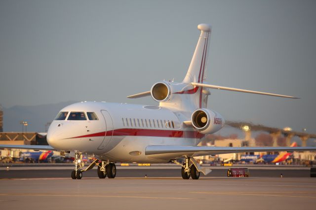 Dassault Falcon 7X (N966H) - This is the Honeywell Dassault Falcon 7X as spotted from the South Cargo Ramp at Phoenix Sky Harbor in March of 2019. 