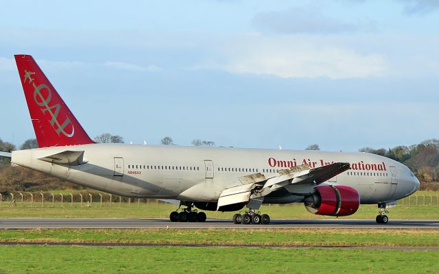 Boeing 777-200 (N846AX) - omni b777-2 n846ax landing at shannon 20/1/19.