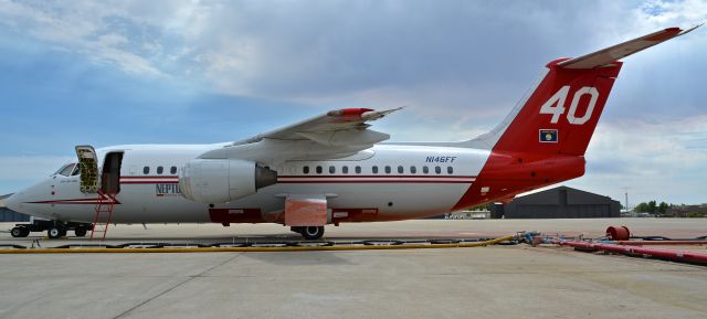 British Aerospace BAe-146-200 (N146FF) - Neptune Aviations BAe-146 at KMCC.