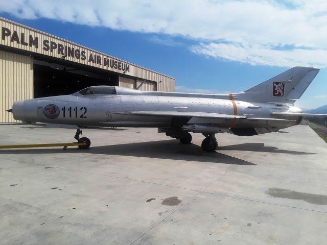 — — - Mikoyan-Gurevich MiG-21 on display at Palm Springs Air Museum