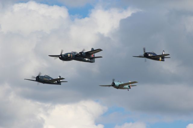 Grumman G-51 Tigercat — - Flight of the Grumman Cats at AirVenture Oshkosh - Wed July 27 '22br /Wildcat, Hellcat, Bearcat & Tigercat.