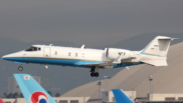 Learjet 60 (N57) - FAA Lear 60 making a low approach at LAX