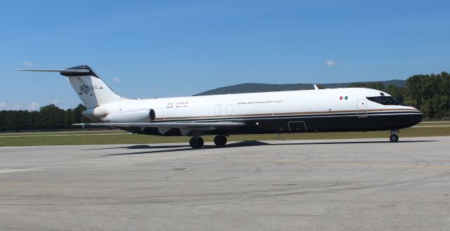 Douglas DC-9-10 (XA-URM) - A 1968 model Aeronaves TSM McDonnell Douglas DC-9-32(CF) taxiing along the ramp at Anniston Regional Airport, AL - September 28, 2017.