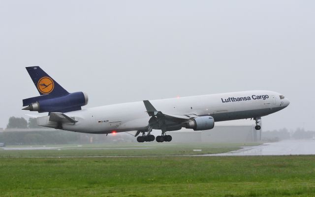 Boeing MD-11 (D-ALCD) - lufthansa cargo md-11f d-alcd about to land at shannon from frankfurt 3/7/17.