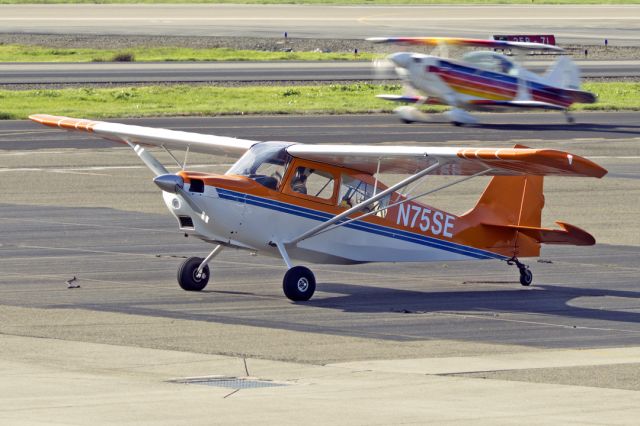 CHAMPION Sky-Trac (N75SE) - American Champion 7-GCAA Adventure at Livermore Municipal Airport, December 2021.