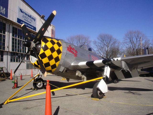 REPUBLIC Thunderbolt (UNKNOWN) - An amazingly restored, Republic P47 Thunderbolt (predecessor to the USAFs A10 Thunderbolt II Warthog), stands ready for its next flight from the American Airpower Museum at Republic Airport, Farmingdale, Long Island, New York!  Where History Flies!