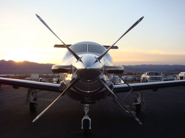 Pilatus PC-12 (N786WM) - Parked at Lake Havasu