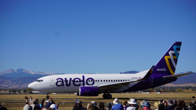 N701VL — - AVELO 'S FIRST FLIGHT IN COLORADO. OCTOBER 2021