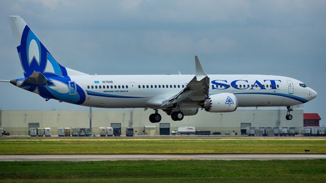 Boeing 737 MAX 9 (N1784B) - BOE202 arriving runway 16, will be UP-B3727 if delivered