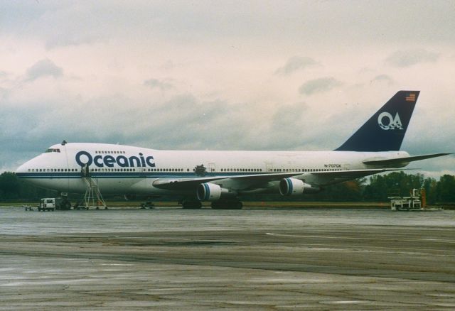 Boeing 747-200 (N707CK) - This photo was taken back in mid 90s,i was taking some photos of some planes at Willow Run,when this 747 was sitting there,It belongs to kalitta Air(Connie) was used in the Movie EXECUTIVE DECISION.So it was very rare to get this photo of the plane still in the livery in the movie.