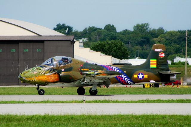 — — - BAC 167 Strikemaster Mk 84 ("The Dragon") performs at the Kansas City Air Show @ Wheeler Downtown Airport, Kansas City, Missouri