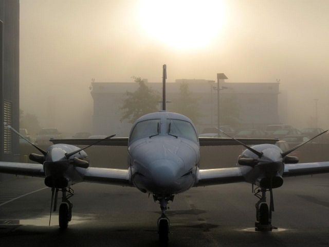 Piper Cheyenne 2 (N28WN) - On the RELIANT AIR ramp. They have the lowest fuel prices on the Danbury (KDXR) airport!