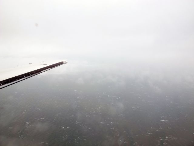 Cessna Citation 1SP (N308JM) - residual ice on the boots.