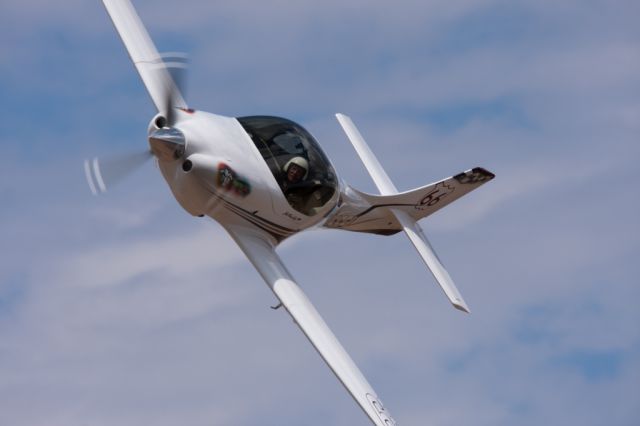 Lancair Legacy 2000 (N66EL) - Jus Passin Thru at the 2009 Pylon Racing Seminar.