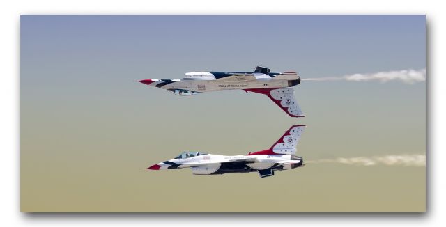 Lockheed F-16 Fighting Falcon — - "The USAF Air Demonstration Squadron ("Thunderbirds") is the air demonstration squadron of the United States Air Force (USAF). The Thunderbirds are assigned to the 57th Wing, and are based at Nellis Air Force Base, Nevada. Created 67 years ago in 1953, the USAF Thunderbirds are the third-oldest formal flying aerobatic team (under the same name) in the world"br /Aircraft flownbr /six F-16C Fighting Falconsbr /two F-16D Fighting Falcons