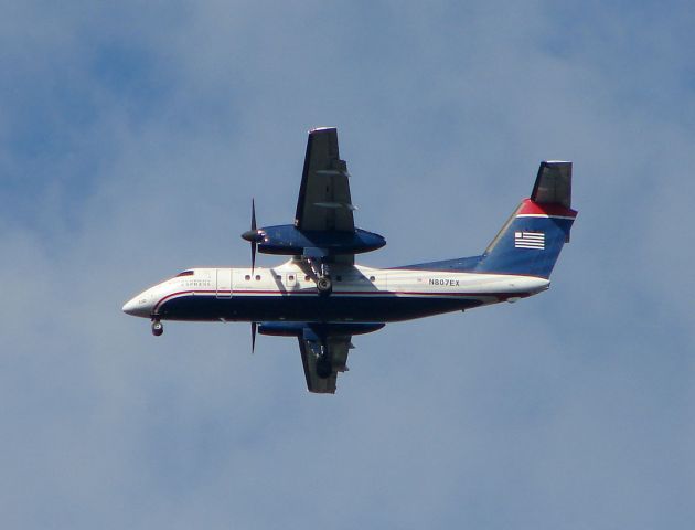 N807EX — - On final approach to runway 34