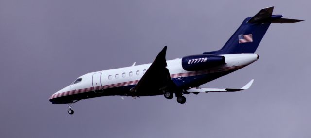 Cessna Citation Longitude (N7777B) - About to touch down is this 2024 Cessna 700 Citation Longitude in the Spring of 2025.
