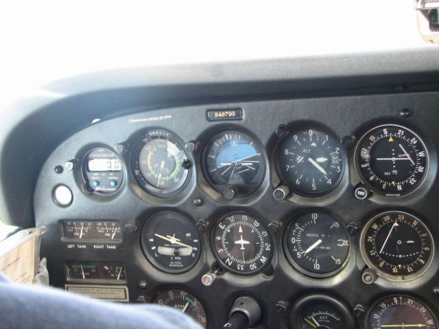 Cessna Skyhawk (N4879G) - This is the panel before the instructor started covering the instruments.