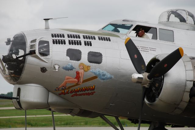 N5017N — - A close up of the nose art on Aluminum Overcast, June 2019.