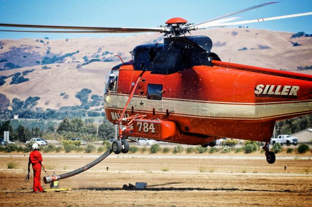 Sikorsky Sea King (N45917) - Throwback to fire season