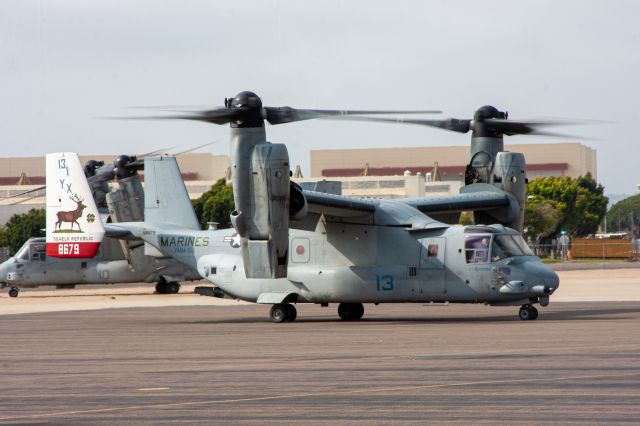 Bell V-22 Osprey (16-8679) - VMM-166 jet arriving for an overnight stay.