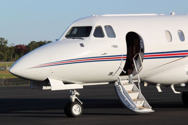 Hawker 800 (N810KB) - Front view on ramp at CTJ on 11/11/2011