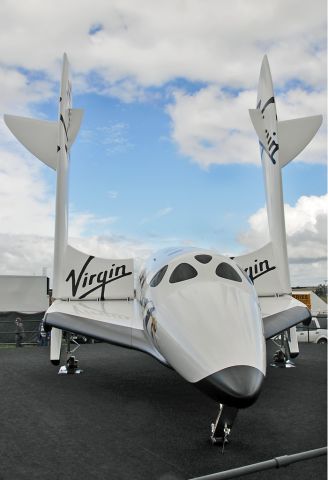 — — - Virgin Galactic VSS Enterprise at 2012 Farnborough International Air Show