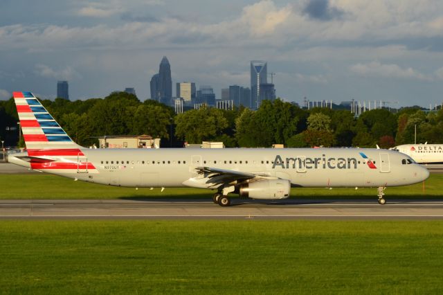 Airbus A321 (N970UY) - Departing 18C at KCLT - 8/3/18