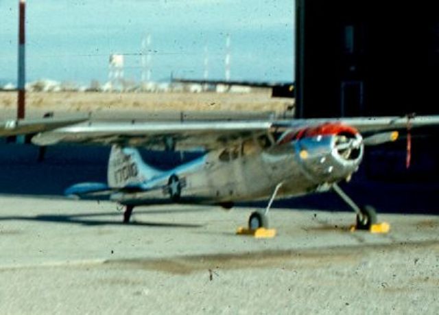 — — - My father's plane - 1951-1952. Outside old blimp hangar at then Biggs AFB.